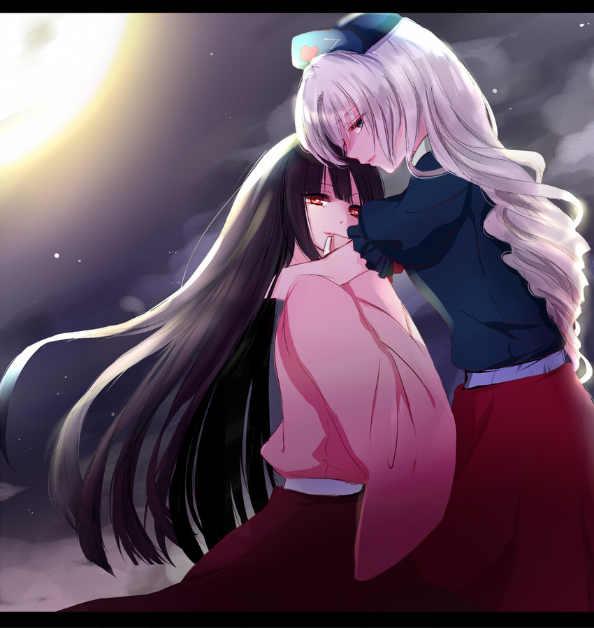 houraisan kaguya and yagokoro eirin (touhou) drawn by sui_(camellia)