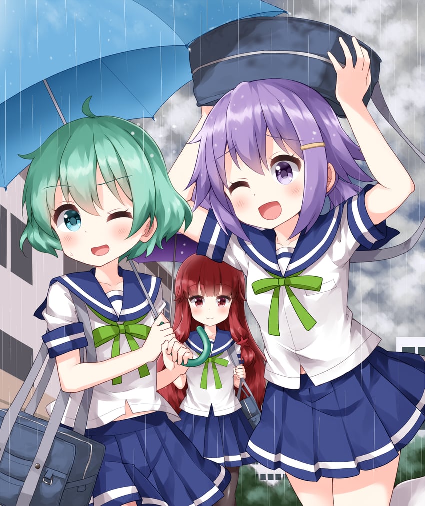 sakurai chikage, nanami yuu, and suzuya megu (koisuru asteroid) drawn by ruu_(tksymkw)