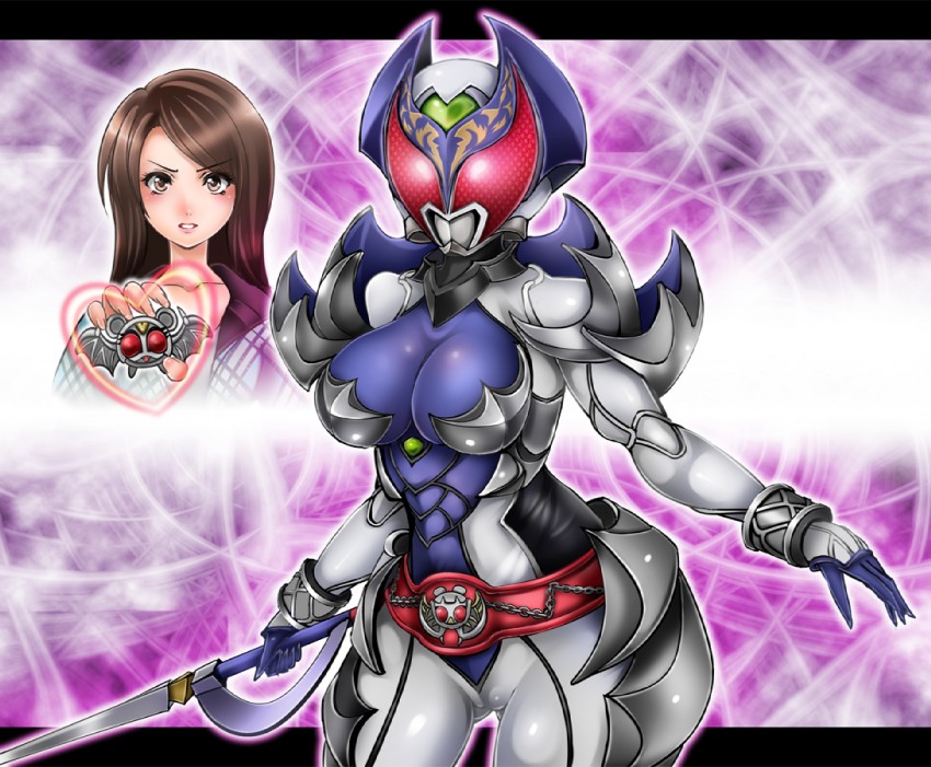 kamen rider kivala, hikari natsumi, and kivala (kamen rider and 2 more) drawn by 1041_(toshikazu)