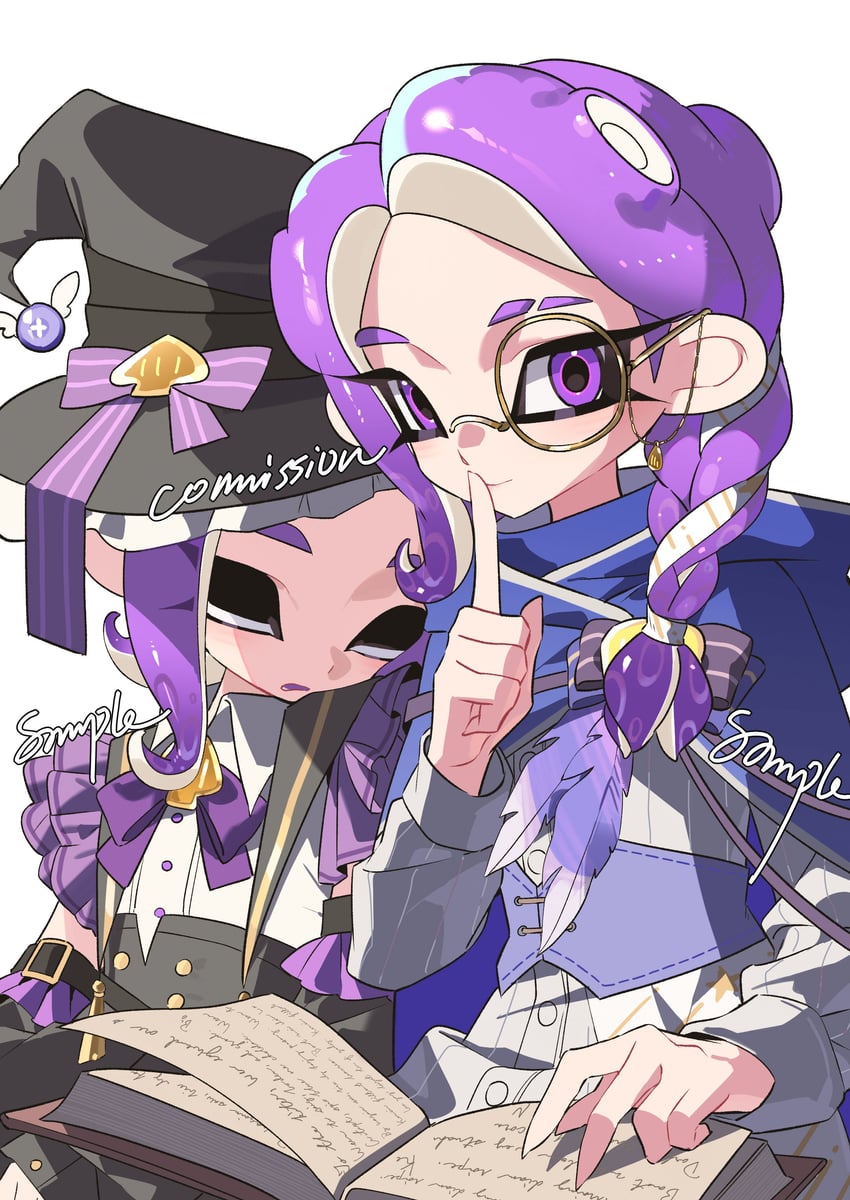 octoling player character and octoling girl (splatoon) drawn by namazuoku