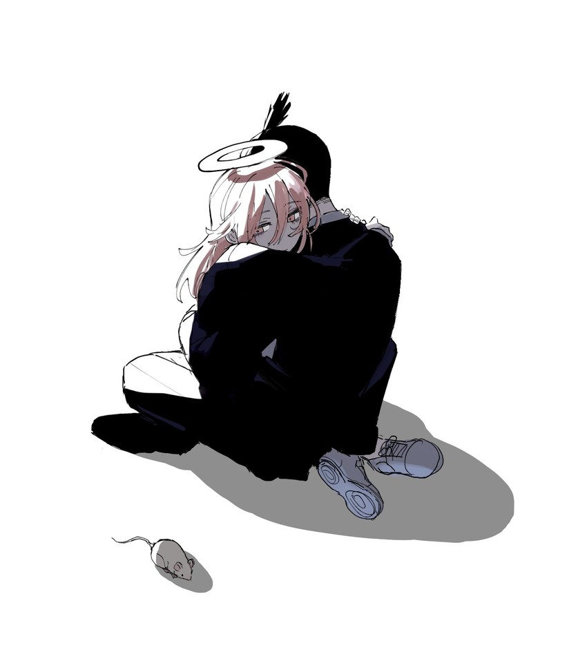 hayakawa aki and angel devil (chainsaw man) drawn by tsu_(lovesick1964)