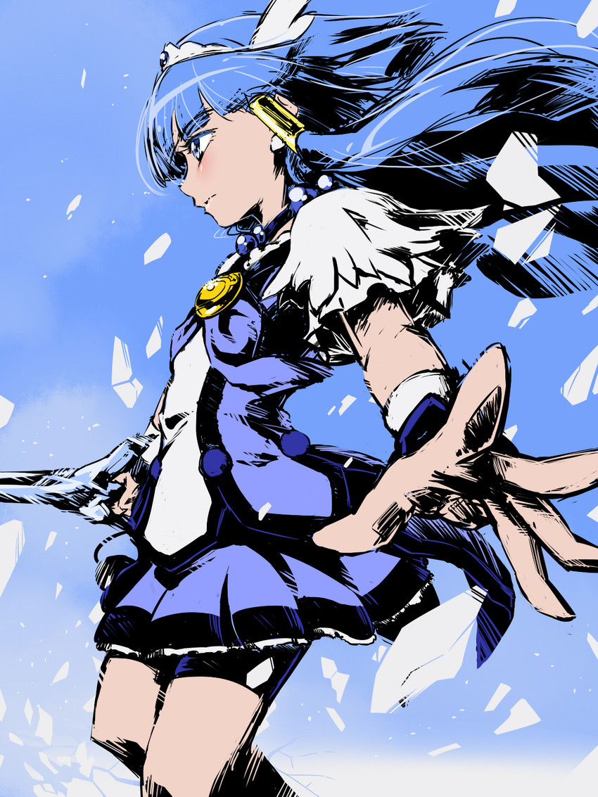 aoki reika and cure beauty (precure and 1 more) drawn by k.sho