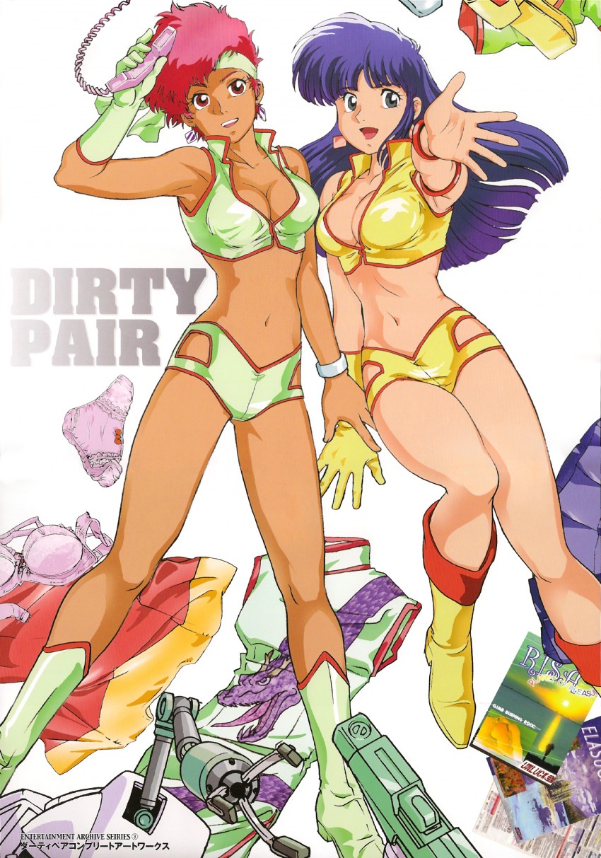 yuri, kei, and nanmo (dirty pair) drawn by dokite_tsukasa