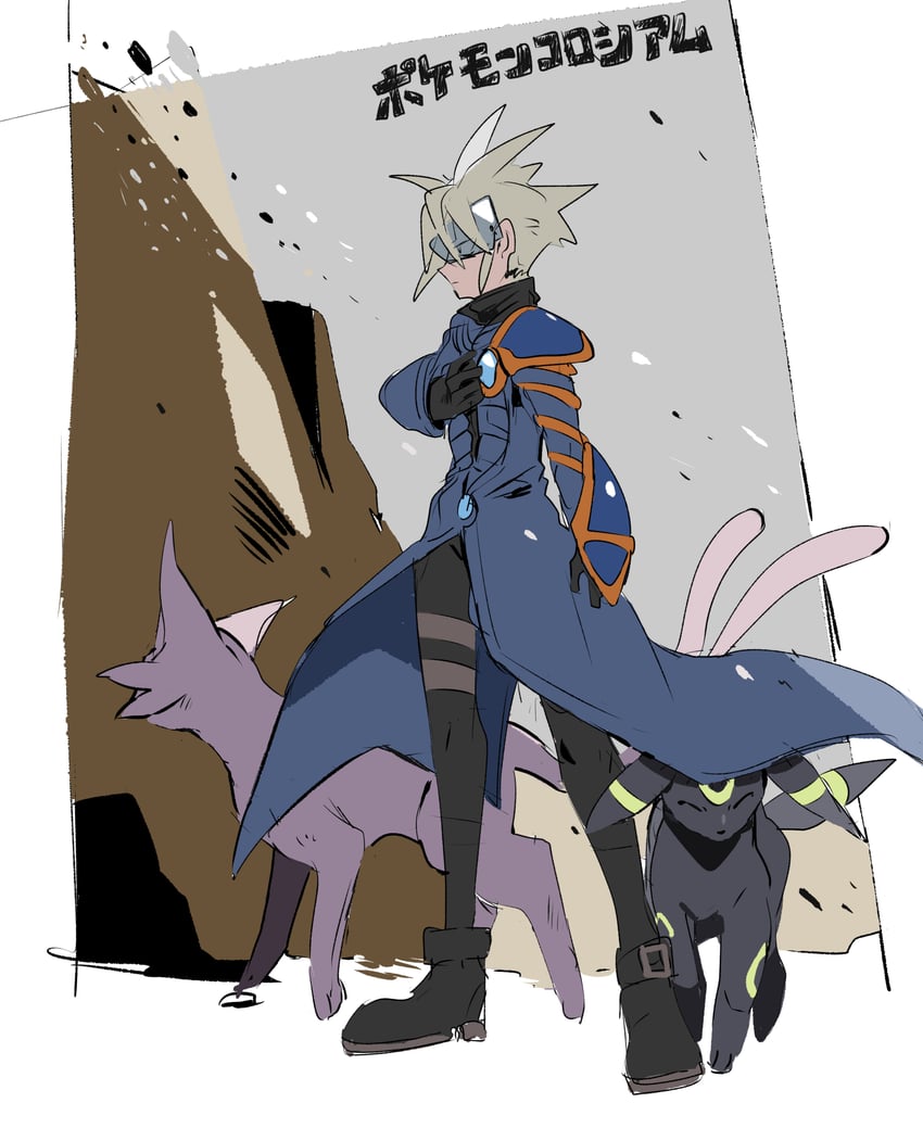 umbreon, espeon, and wes (pokemon and 1 more) drawn by ytot_335