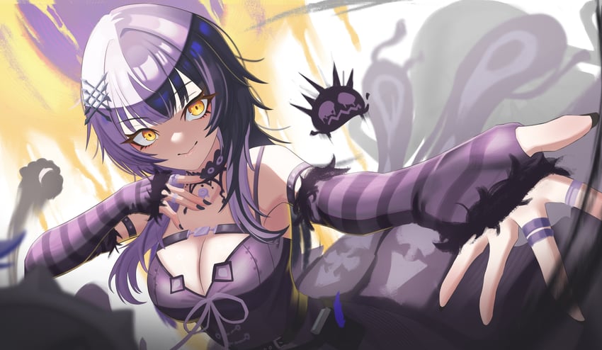 shiori novella and yorick (hololive and 1 more) drawn by yorn_(yor_n)