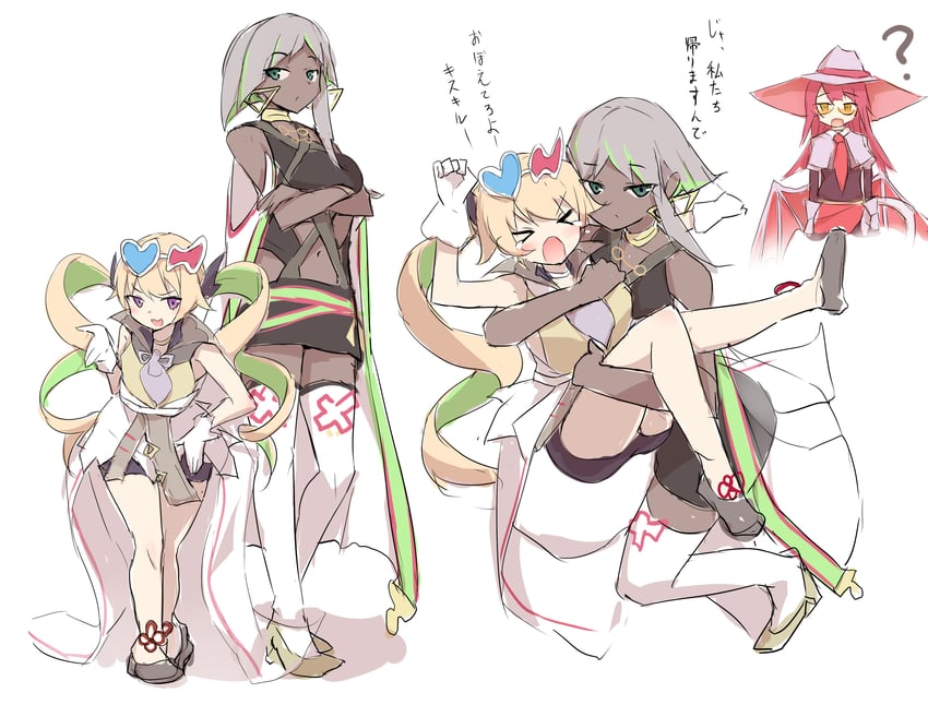 ki-sikil, evil twin ki-sikil, evil twin's trouble sunny, and luna (yu-gi-oh!) drawn by kanzakietc