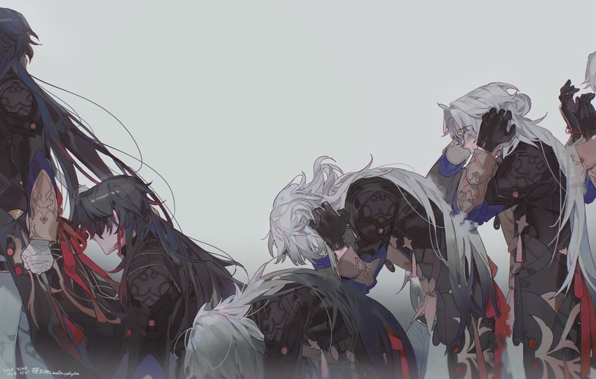 blade and yingxing (honkai and 1 more) drawn by h_ma9rophylla