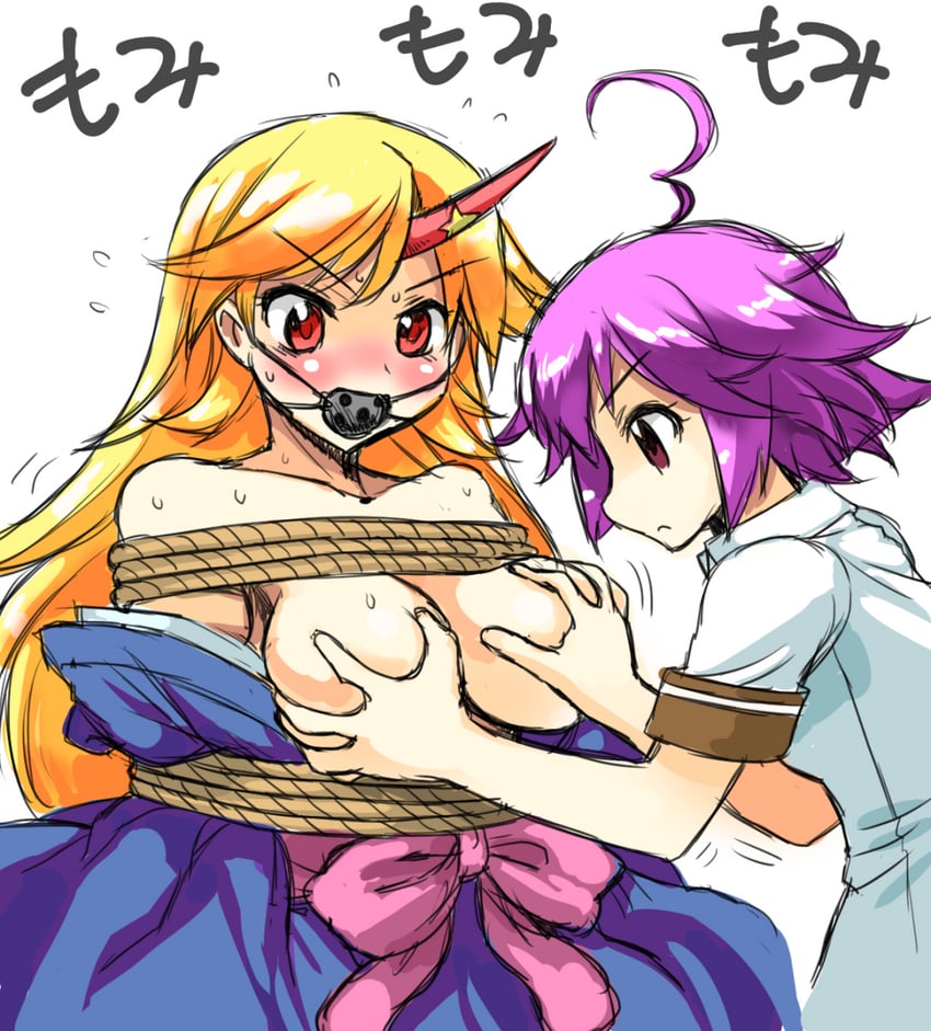 hoshiguma yuugi and aino heart (touhou and 1 more) drawn by mono_(moiky)