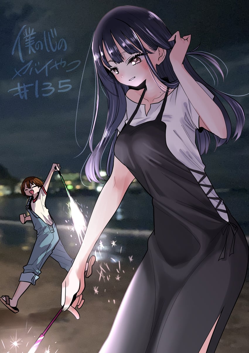 yamada anna and kobayashi chihiro (boku no kokoro no yabai yatsu) drawn by sakurai_norio
