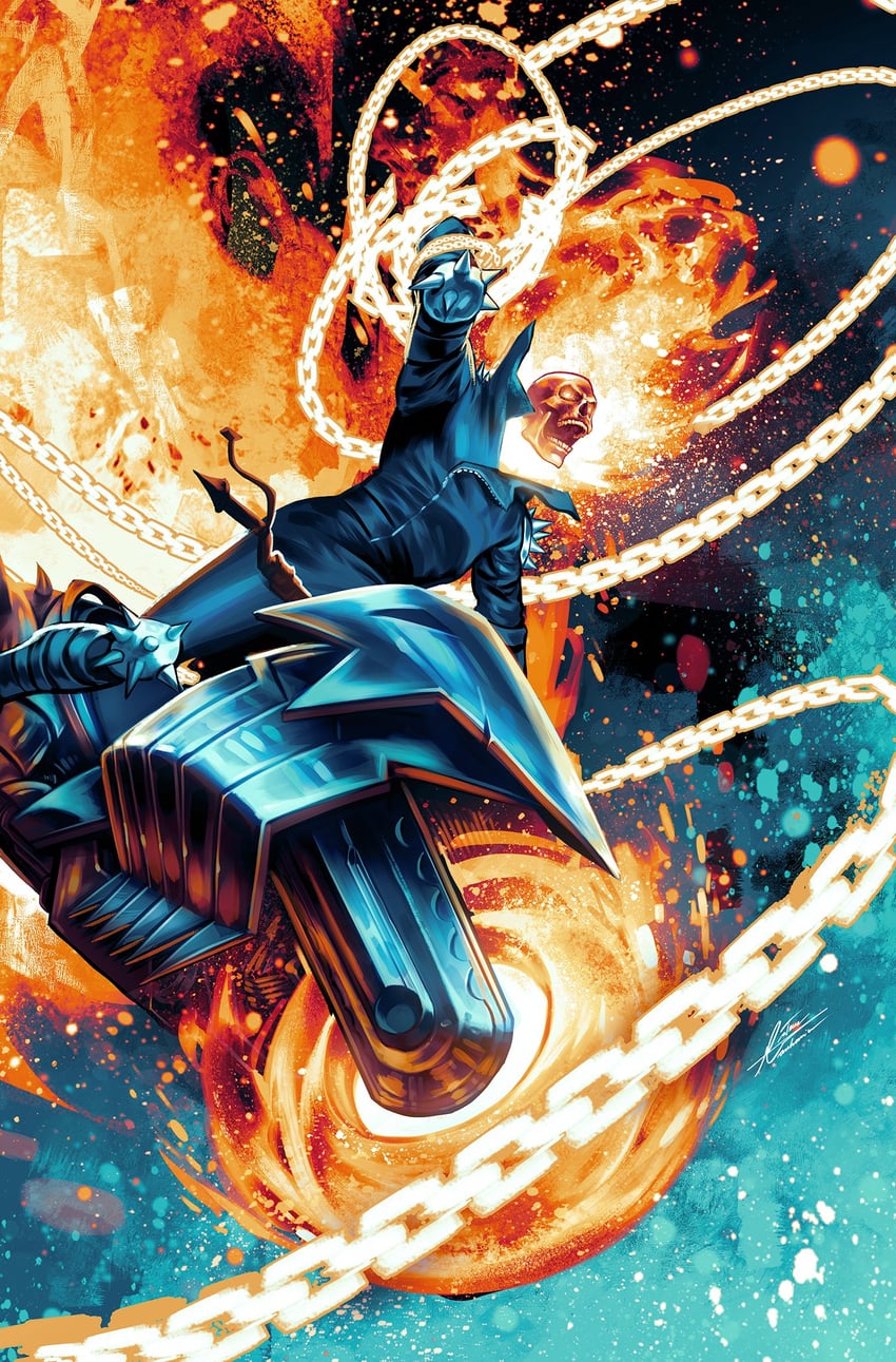 ghost rider (marvel and 1 more) drawn by tintanega