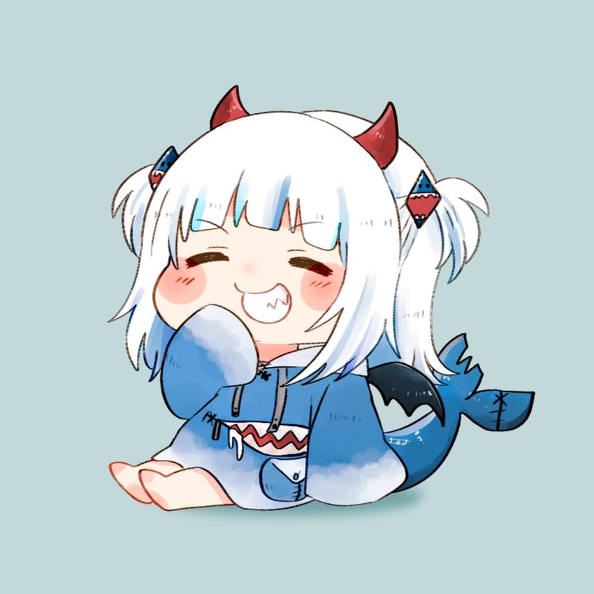 gawr gura (hololive and 1 more) drawn by tenmiyakiyo