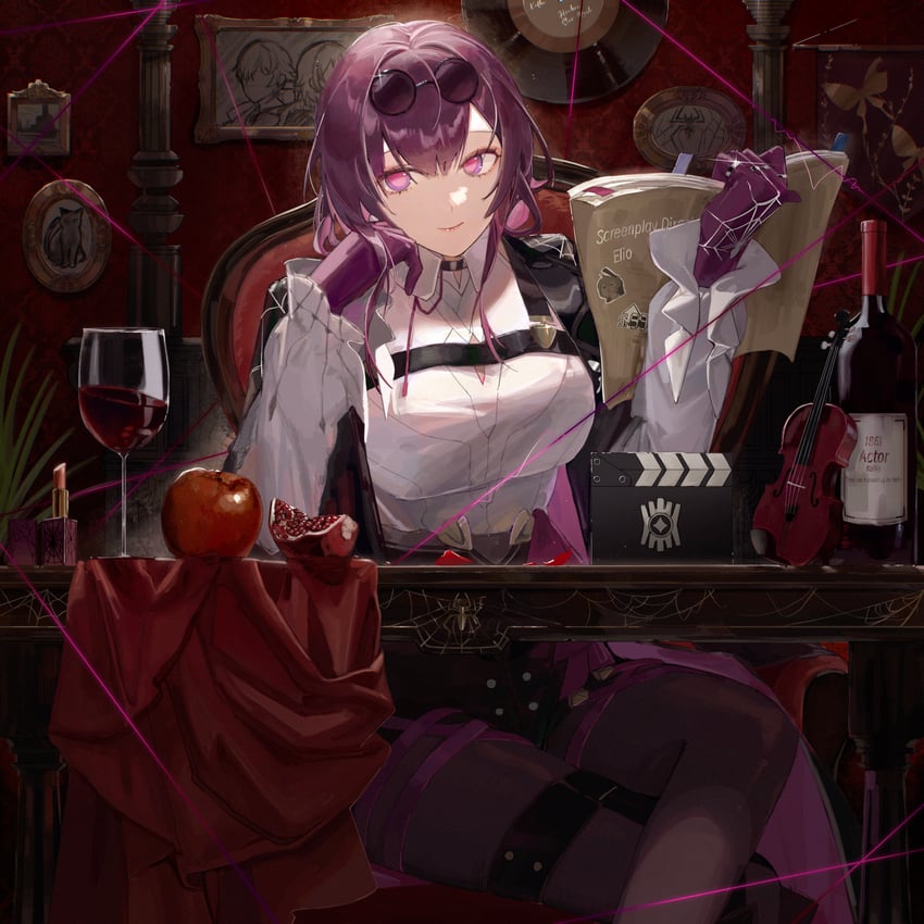 kafka (honkai and 1 more) drawn by exec_(exec0exec)