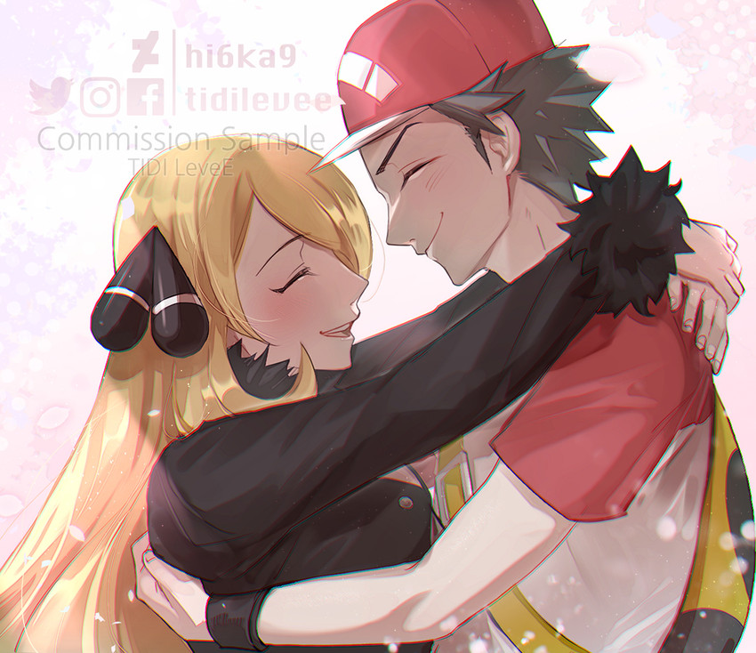 red and cynthia (pokemon and 3 more) drawn by tidi_levee Betabooru.