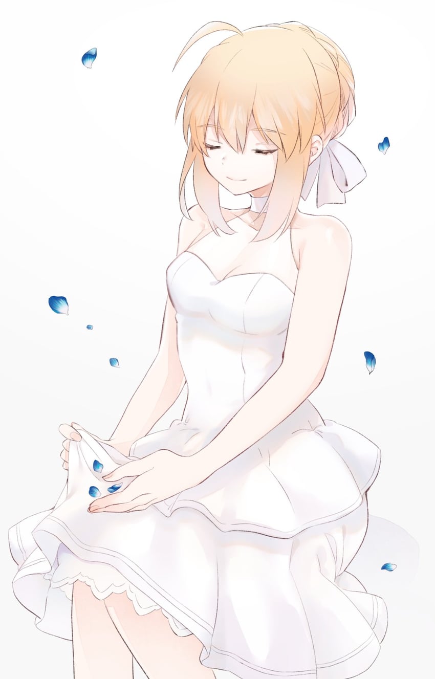 artoria pendragon and saber (fate and 1 more) drawn by suzuakks