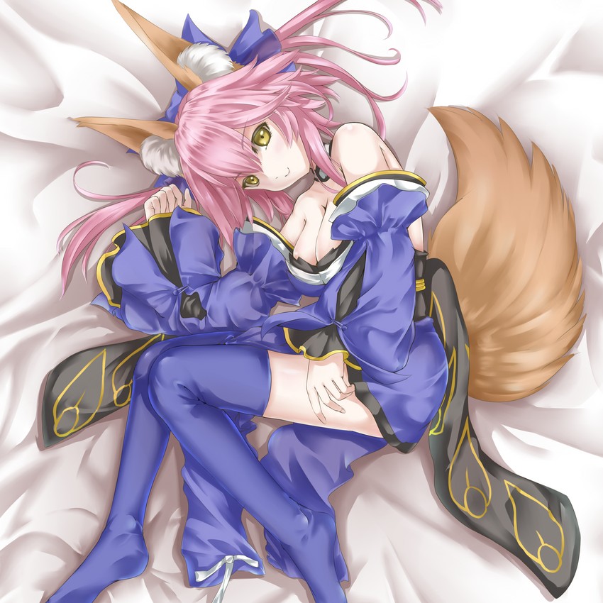 tamamo and tamamo no mae (fate and 1 more) drawn by kamehito