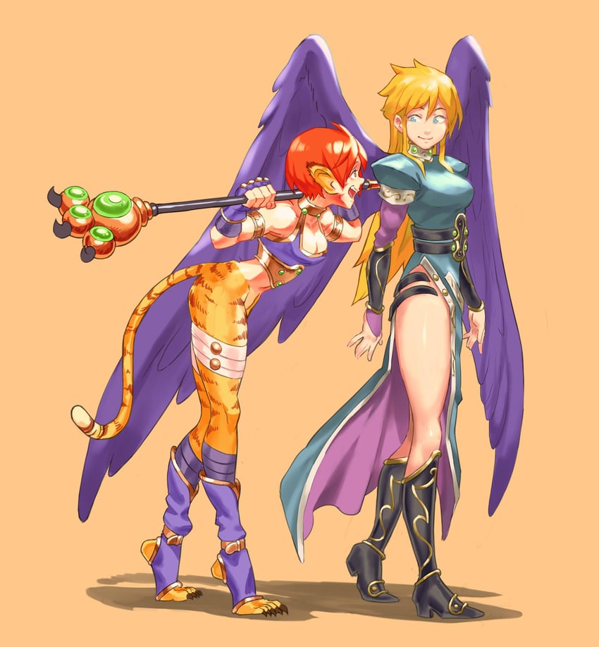 katt and nina (breath of fire and 1 more) drawn by rich_s