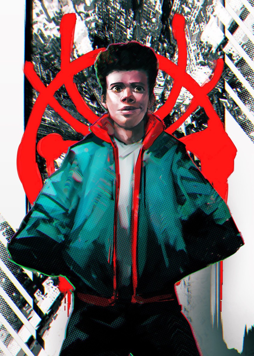 miles morales (marvel and 3 more) drawn by atmosgear