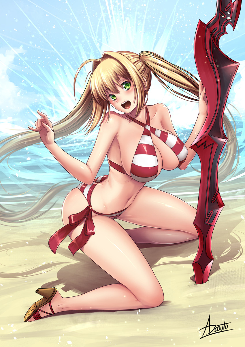 nero claudius (fate and 1 more) drawn by adsouto