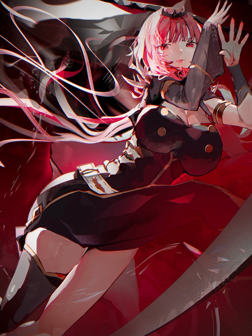 mori calliope, death, and grim reaper (hololive and 1 more) drawn by oekakinozobon