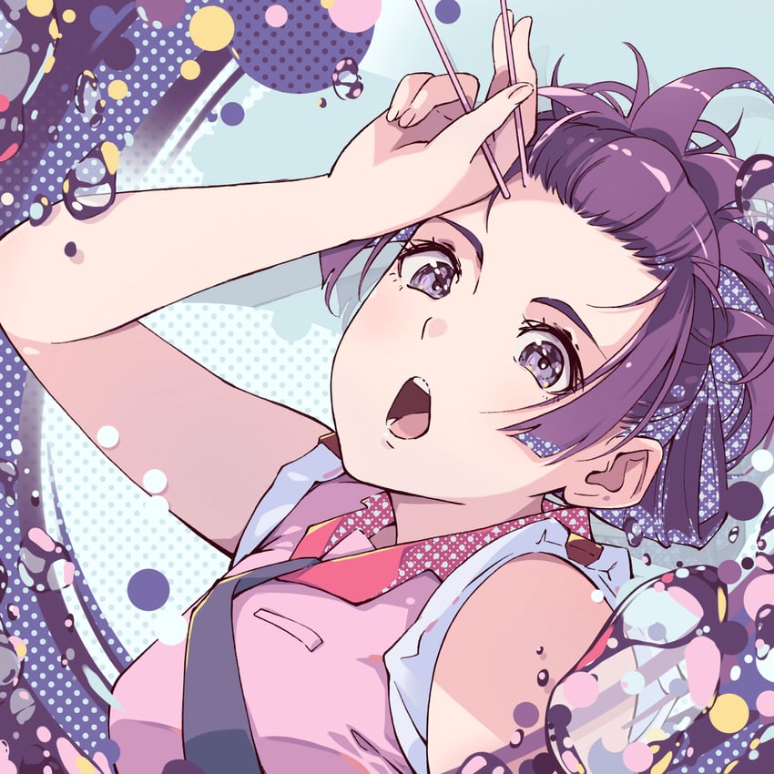 senjougahara hitagi (monogatari) drawn by hatanana_(ag6uptphhal3frd)