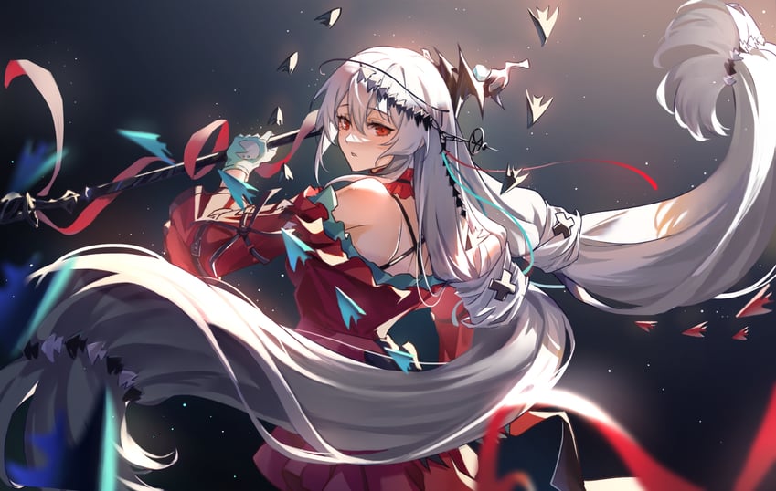 skadi and skadi the corrupting heart (arknights) drawn by nan_jiu_(4517121392)