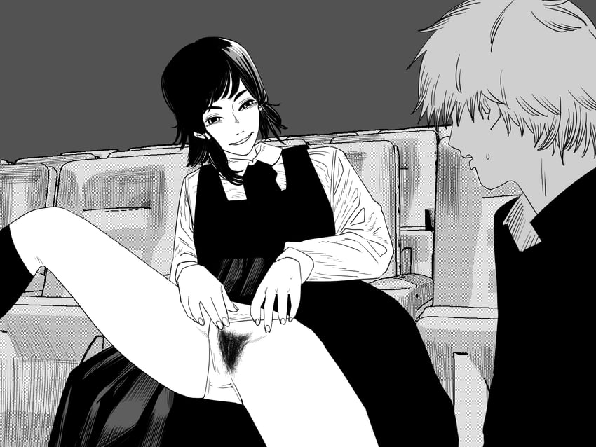 denji and mifune fumiko (chainsaw man) drawn by nanami_toga