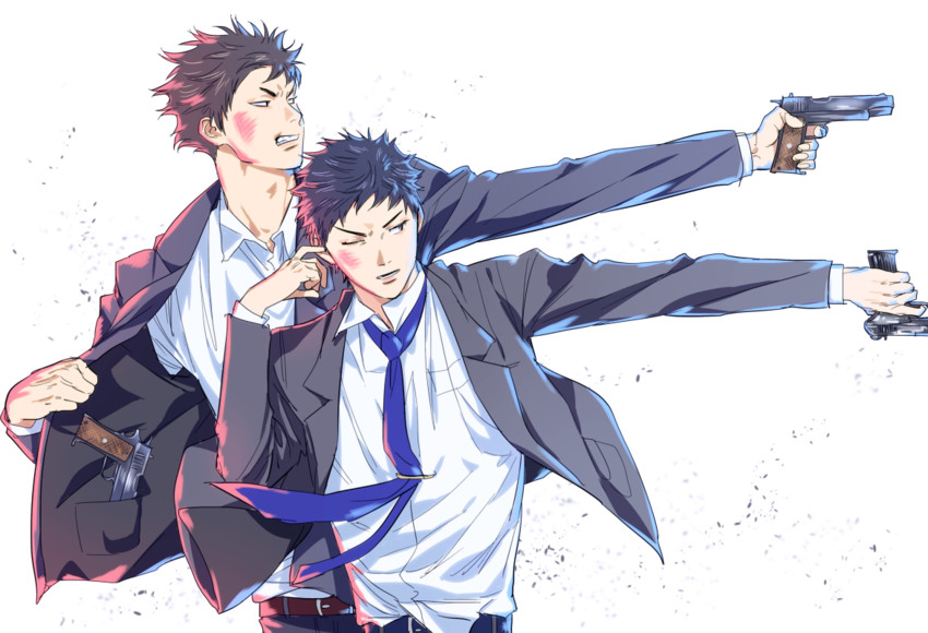 mizuki hisahito and indou kaoru (days) drawn by kimidake