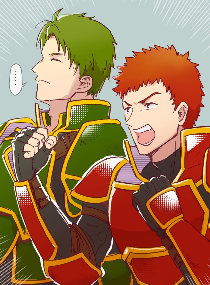 oscar and kieran (fire emblem and 1 more) drawn by eifilet