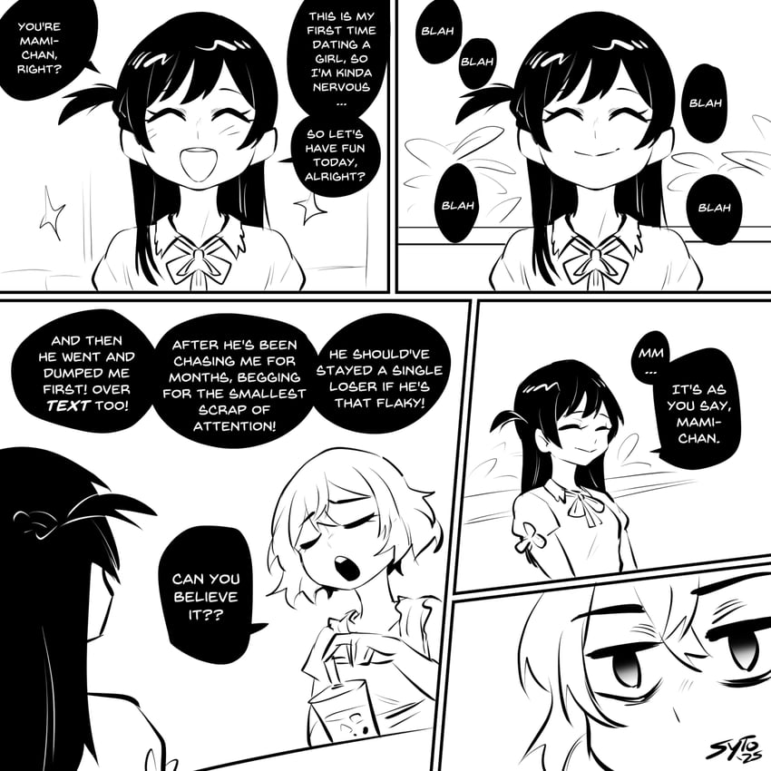 mizuhara chizuru and nanami mami (kanojo okarishimasu) drawn by sytokun