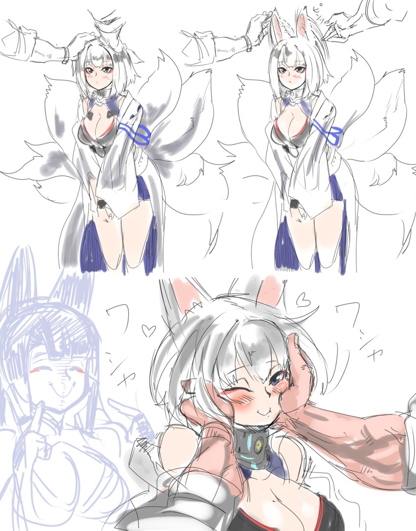 commander, kaga, and akagi (azur lane) drawn by hey_taisyou
