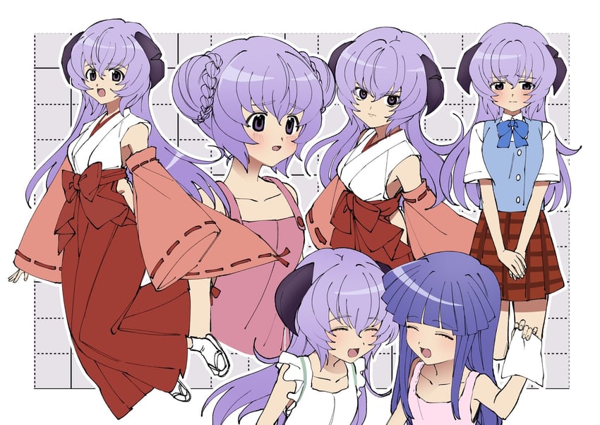furude rika and hanyuu (higurashi no naku koro ni) drawn by nishino_(fetv8484)