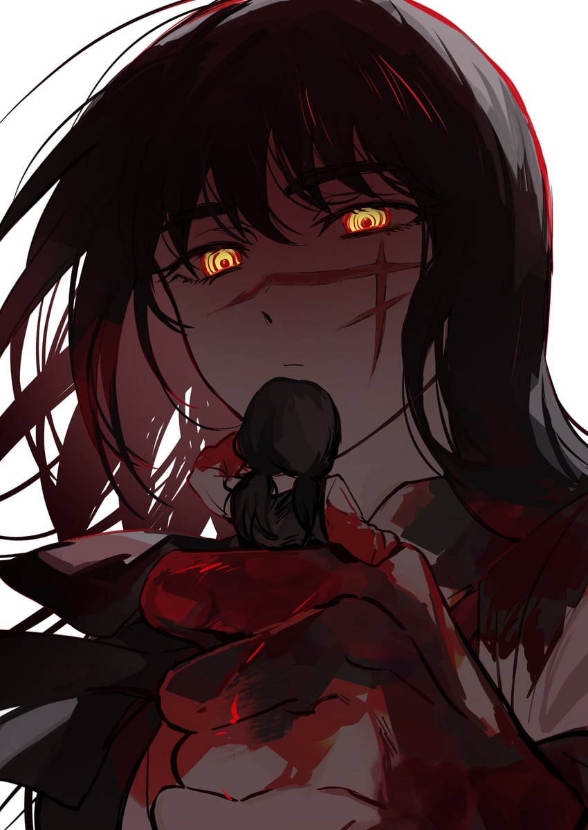 yoru and mitaka asa (chainsaw man) drawn by c-i