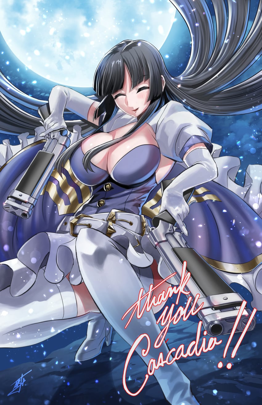 kaguya jingu (under night in-birth) drawn by adam_ryu_ford