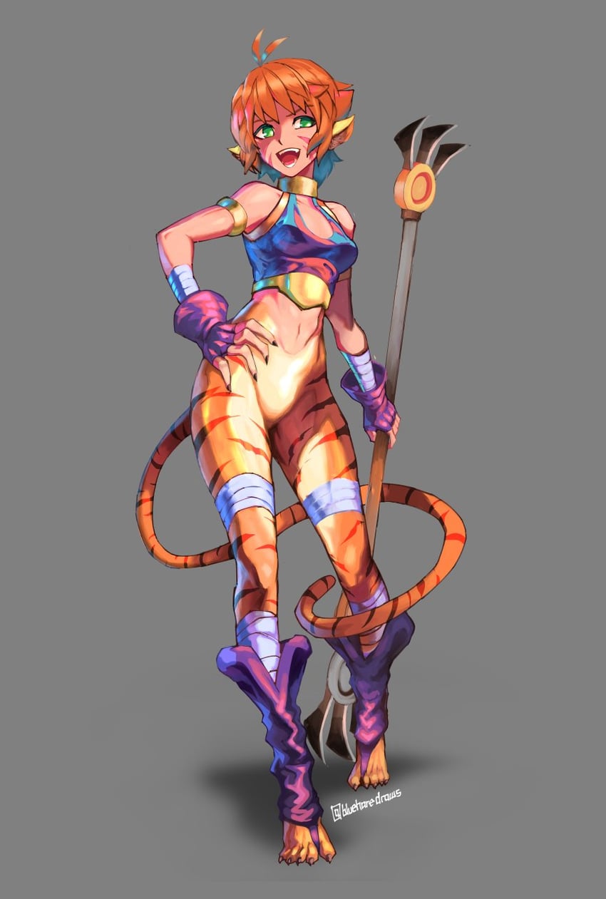 katt (breath of fire and 1 more) drawn by blueharedraws