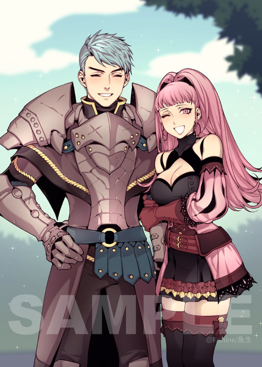 hilda valentine goneril and caspar von bergliez (fire emblem and 1 more) drawn by fishine