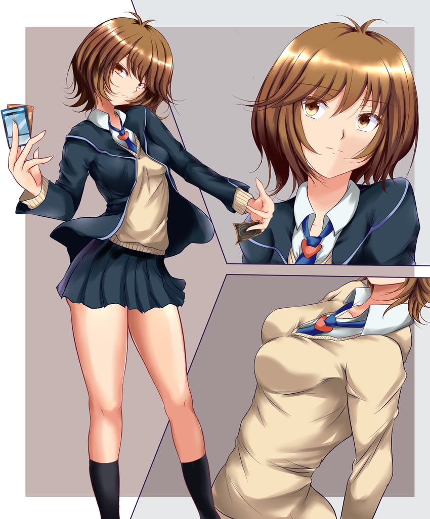 zaizen aoi (yu-gi-oh! and 1 more) drawn by andrew_(duel_angel)