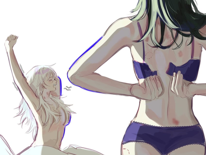 gojou satoru and getou suguru (jujutsu kaisen) drawn by rezijellyfishh