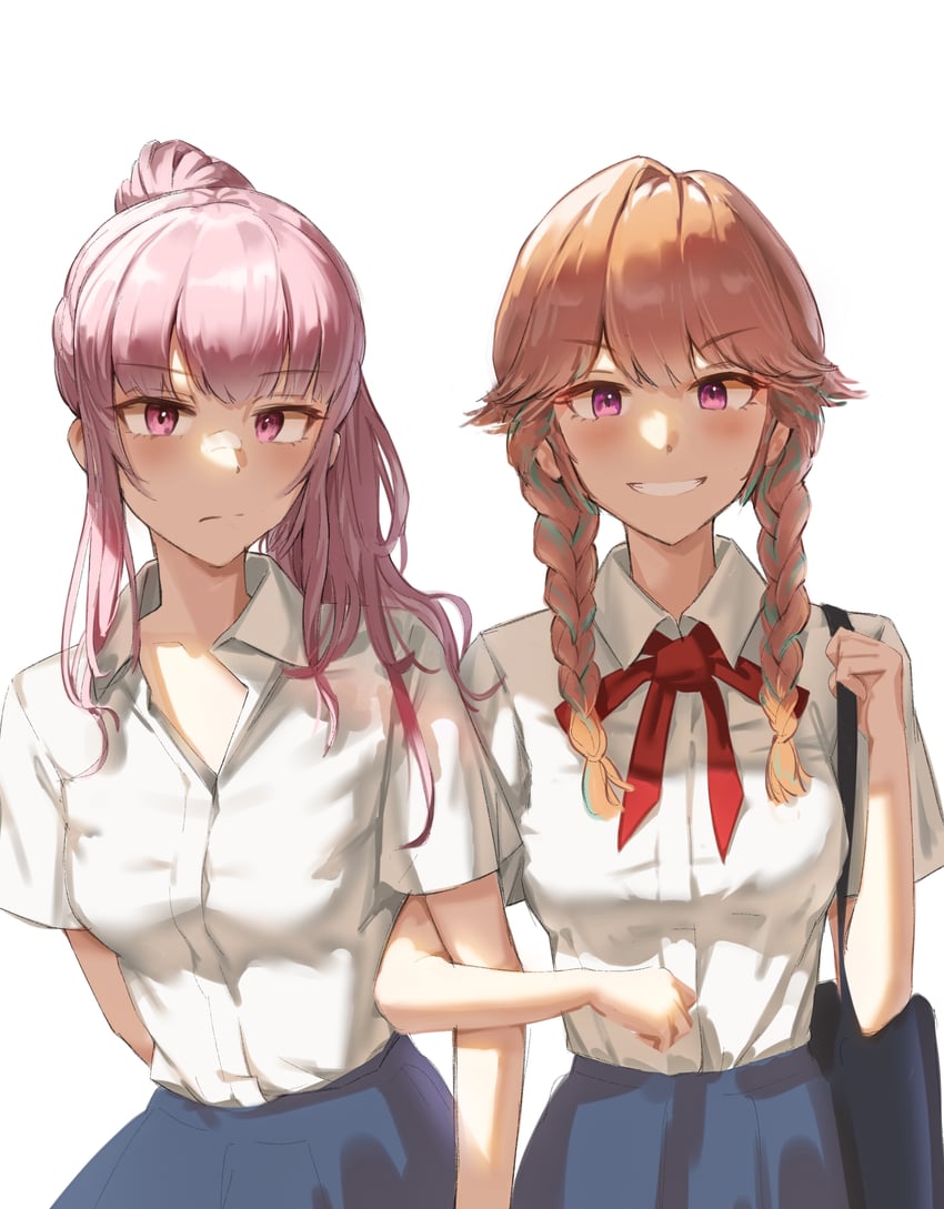 mori calliope and takanashi kiara (hololive and 1 more) drawn by kimpanzi