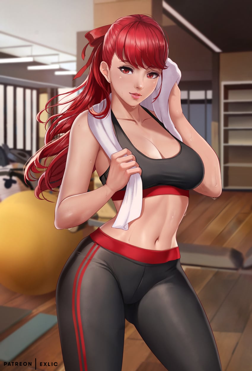 yoshizawa kasumi (persona and 2 more) drawn by exlic