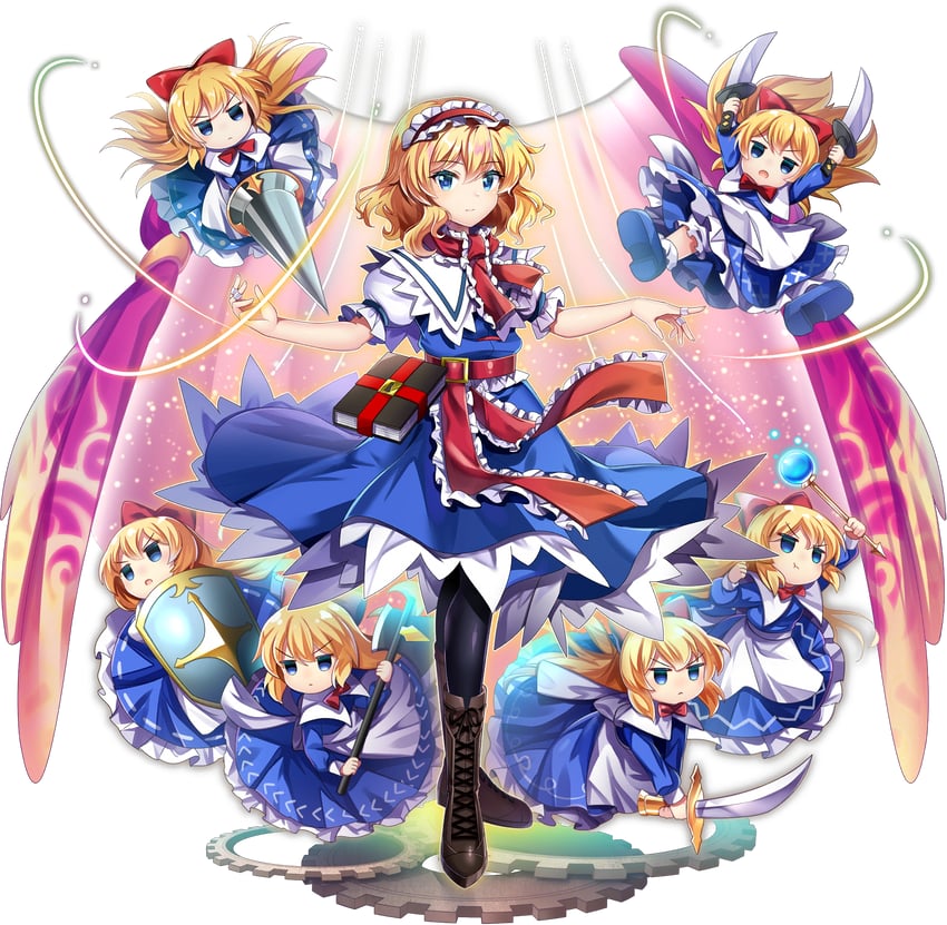 alice margatroid and shanghai doll (touhou and 1 more) drawn by rotte_(1109)