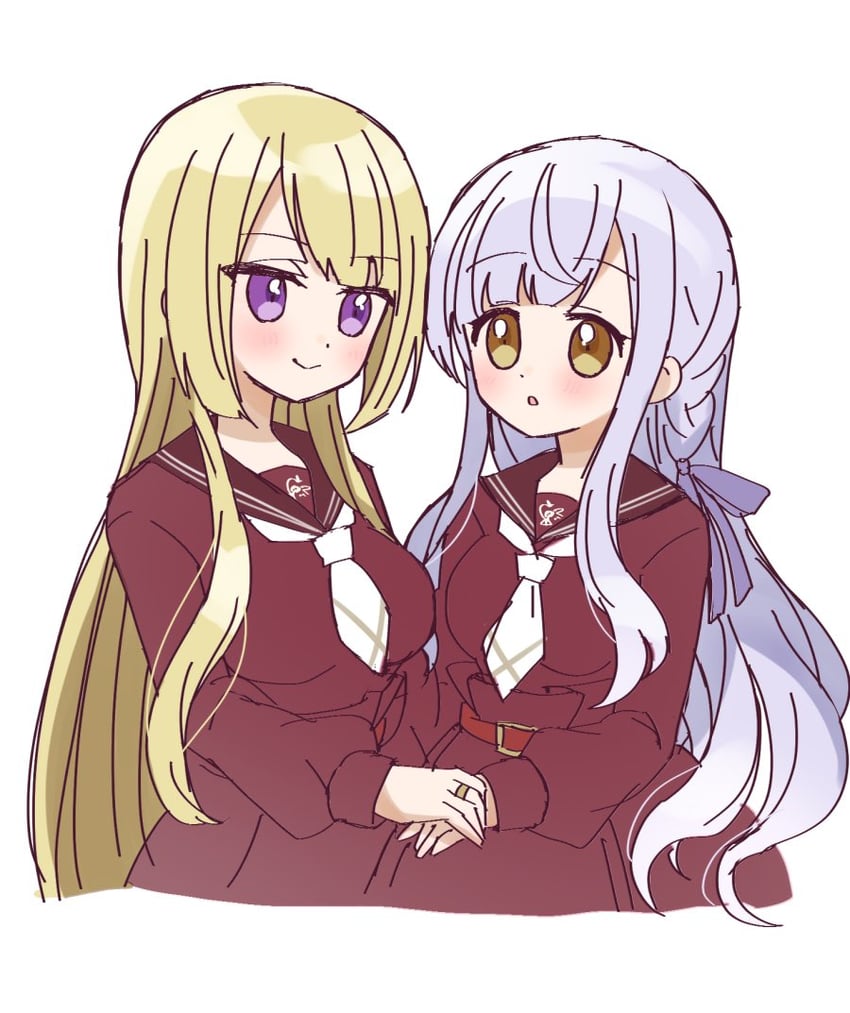 kon kanaho and miyagawa takane (assault lily) drawn by miyuara