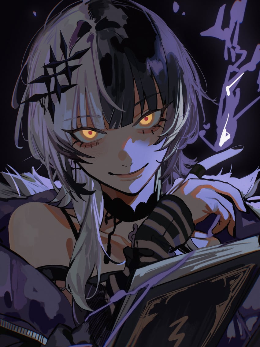 shiori novella (hololive and 1 more) drawn by akmizuk