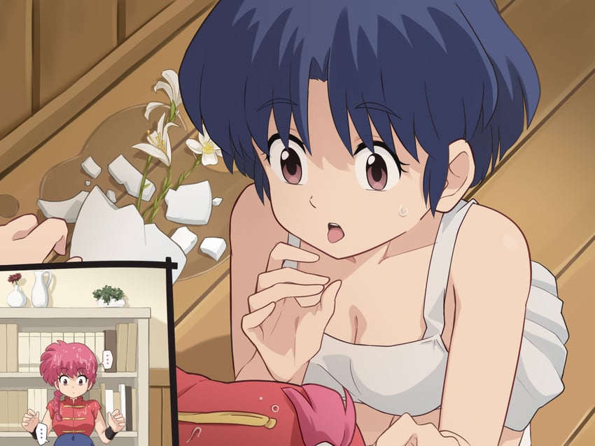 ranma-chan and tendou akane (ranma 1/2) drawn by laofuzi_dai_bansho