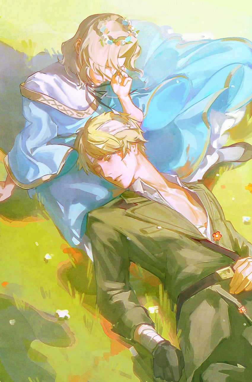 united kingdom and france (axis powers hetalia) drawn by wafen_juemu