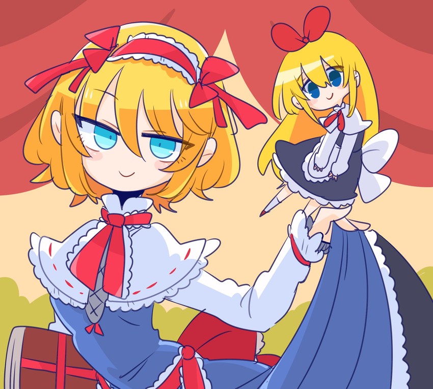 alice margatroid and shanghai doll (touhou) drawn by op_na_yarou