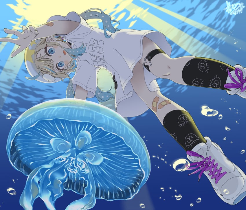 jelee-chan (yoru no kurage wa oyogenai) drawn by orikuchi_hirata