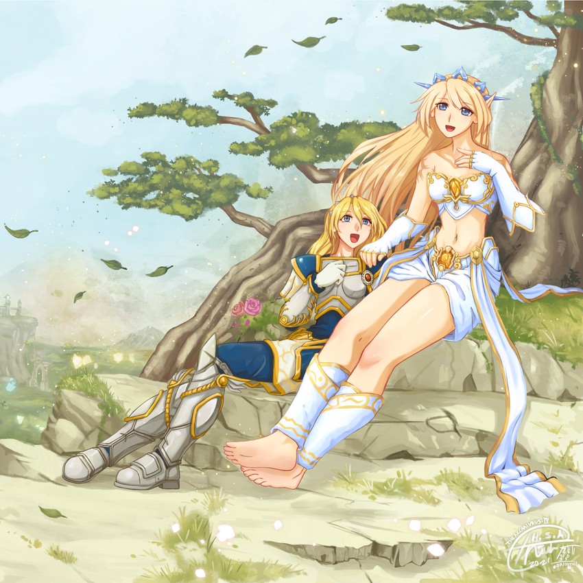 lux and janna (league of legends) drawn by sphelon8565