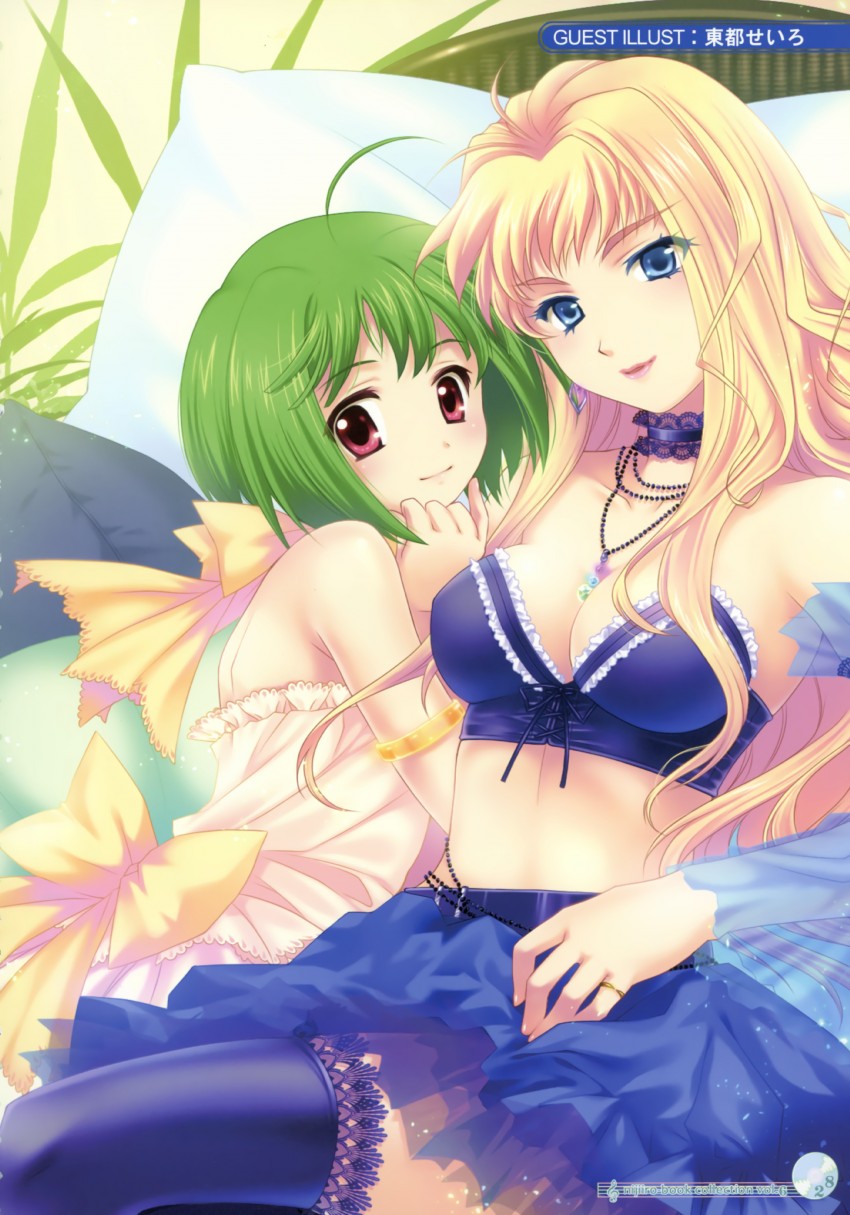 sheryl nome and ranka lee (macross and 1 more) drawn by touto_seiro