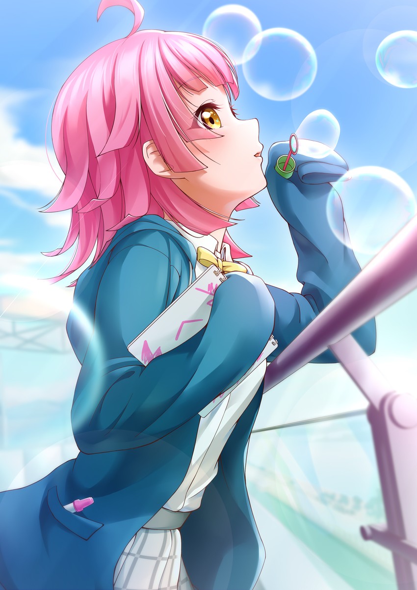 tennoji rina (love live! and 2 more) drawn by prbili
