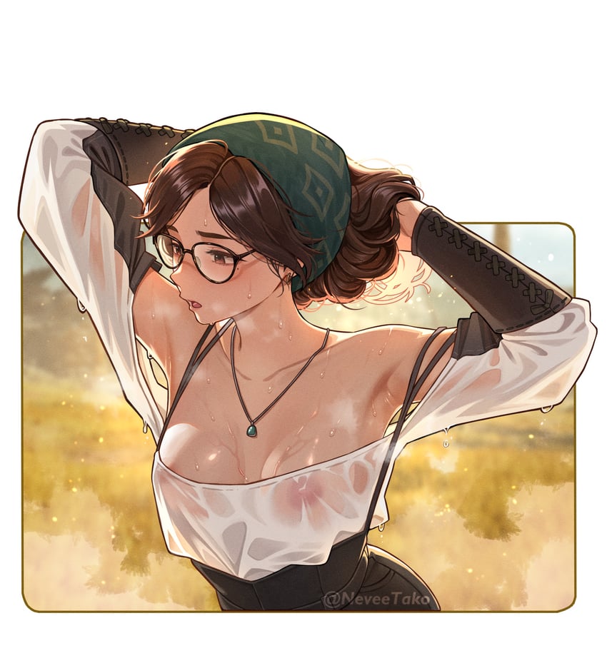 alma (monster hunter and 1 more) drawn by nevee